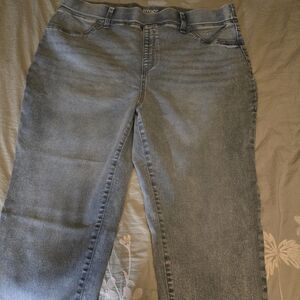 Terra & Sky Women's Straight Leg Blue Jeans